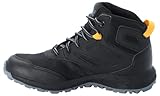 Jack Wolfskin Unisex Kinder Woodland Texapore Mid K, Black / Burly Yellow Xt, 34 EU