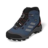 adidas Terrex Mid Gore-TEX Hiking Shoes Walking Shoe, Wonder Steel/Grey Three/Impact orange, 38 2/3 EU